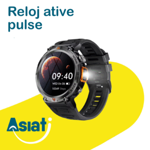 Reloj Inteligente Active Pulse – Ritmo Cardíaco, Pasos, Sueño, Notificaciones y Batería de Larga Duración