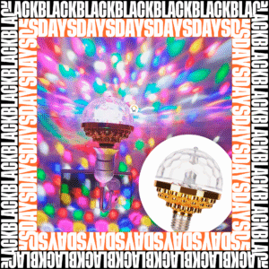 💡 Bombillo LED Giratorio XX211 – Luces RGB 360° para Fiestas y Ambientes Especiales